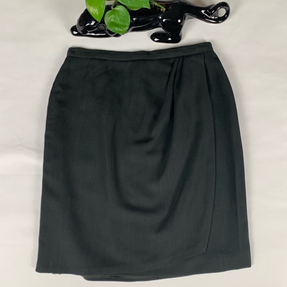 Randy Kemper Green Tulip Pleat Pencil Skirt - Picture 8 of 8